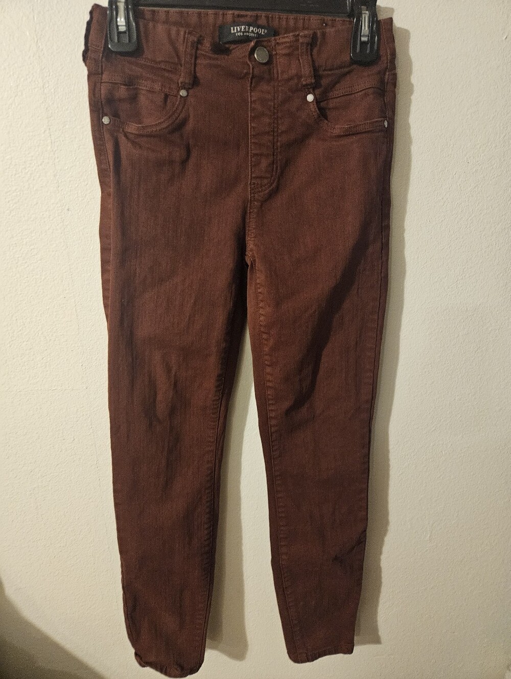 Liverpool Womans Dark Red Pants Size 2/26